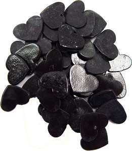 150 Medium Black Hearts, Special Order Fusible Shapes
