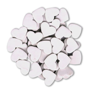 150 Medium White Hearts, Special Order Fusible Shapes