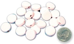 Pancake Bisque Beads - 20 Pack, Beads, Gems & Wire