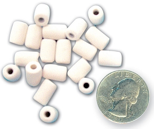 Small Cylinder Bisque Beads - 20 Pack, Beads, Gems & Wire