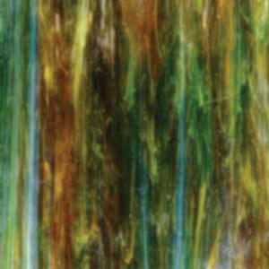 Wissmach Mystic Green with Amber and White Wispy, Wispy and Streaky