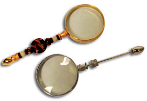 Bead-Ready Magnifying Glass - Gold, Gift Items