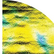 Dichroic Cyan/copper Aurora Borealis On Thin Black - Quarter Sheet, CBS 1/4 Sheet Patterns
