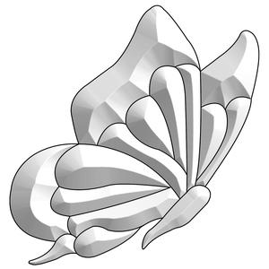 Medium Butterfly Bevel Cluster