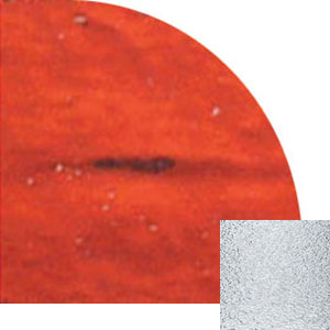 1/4 Sheet Cyan / Dark Dark Red On Clear Granite - 90 Coe