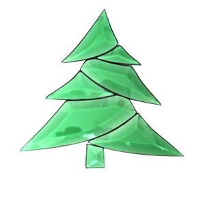 Green Tree Bevel Cluster, Religious/Holiday Clusters