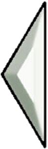 3 X 5 Half Diamond Bevel - Box of 30, Diamonds & Triangles