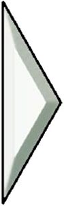 4 X 7 Half Diamond Bevel - Box of 30, Diamonds & Triangles