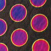 Large Dot Pattern Dichroic On Thin Black, CBS 4x4 Patterns