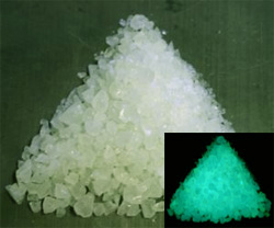 Aqua Glow in the Dark Frit - 90 COE, Glow Frit and Powder