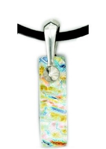 Fused Bead Hugger, Small, Necklaces, Pendants, Bails