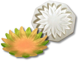 7 Plain Floral Casting Mold, Medium Molds