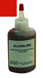 Glassline Pen - Red/ Orange, Pens and Chalks
