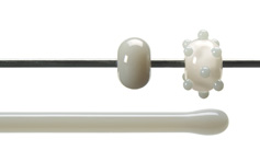 Rhubarb Opal Rodz, Bullseye Opalescent Rods