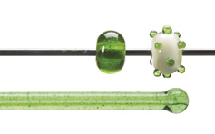Seaweed Aventurine Transparent Rodz, Bullseye Transparent Rods