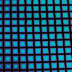 Medium Square Pattern Dichroic on Thin Black - 1/4 Sheet, CBS 1/4 Sheet Patterns