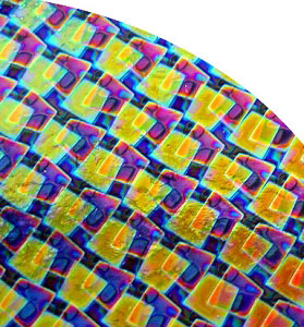 Box Pattern Dichroic on Thin Clear - 1/4 Sheet, CBS 1/4 Sheet Patterns
