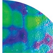 System 96 Dichroic Emerald Aurora Borealis On Thin Clear - 1/4 Sheet, 1/4 Sheet Patterns