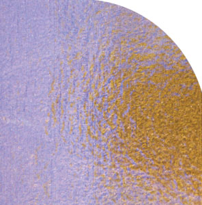 Dichroic 96 Coe Yellow/ Violet On Thin Black - 1/4 Sheet, 1/4 Sheet on Thin Black