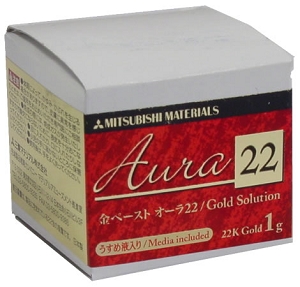 Liquid Accent Gold - 1 gram, Silver Metal Clay