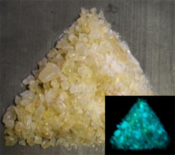 Amber Glow in the Dark Frit - 90 COE, Glow Frit and Powder