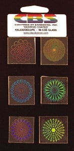 6 Large Dichroic Pinwheels - 96 Coe, Special Order Packs
