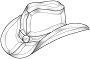 Cowboy Hat Bevel Cluster
