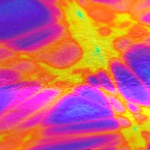 Dichroic Green/ Magenta Blue Pixie Stix On Thin Black - 4 X 4, CBS 4x4 Patterns