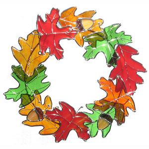 Pre-Cut Leaf Wreath Kit, Home Decor and Votive Kits