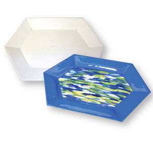 14-1/4 X 9-1/2 Hexagon Tray, Special Order Fun Plates & Platters