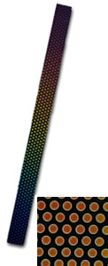 Dichroic Strip - Dots On Thin Black (104 Coe), Dichroic & Specialty Glass