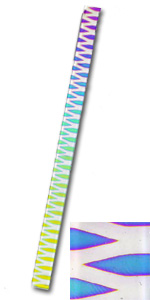 Dichroic Marquis On Thin Clear Strip - 104 Coe, Dichroic & Specialty Glass