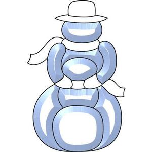 Snowman and Child Bevel Cluster, Religious/Holiday Clusters