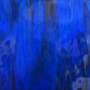 Wissmach Mystic Blue with Purple and White Wispy