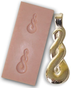 Maori Earring and Pendant Mold, Jewelry & Texture Molds
