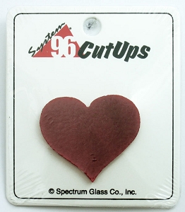 System 96 Cut-up Opaque Red Heart, Fusible Shapes