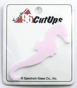 System 96 Cut-up Pink Seahorse, Fusible Shapes