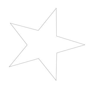 System 96 Cut-up White Star, Fusible Shapes