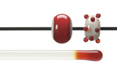 Red Transparent Hot Rodz, Bullseye Transparent Rods