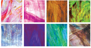 Wissmach Wispy and Streaky Glass Pack, Wispy and Streaky