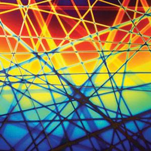 Dichroic Rainbow Pixie Stix On Thin Clear - 1/4 Sheet, CBS 1/4 Sheet Patterns