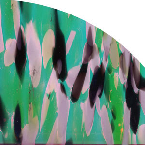 System 96 Dichroic Pink/ Teal on Valhalla Spirit - 1/4 Sheet, 1/4 Sheet Patterns