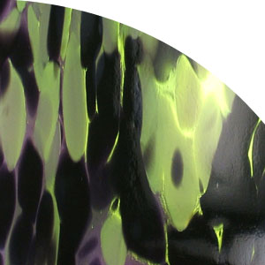 System 96 Dichroic Emerald on Murano Spirit - 1/4 Sheet, 1/4 Sheet Patterns