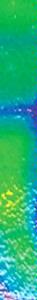 Dichroic Strip - Emerald Aurora Borealis on Thin Clear (90 COE), Strips