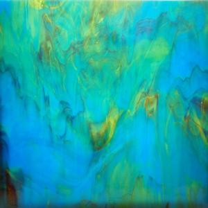 Kokomo Medium Blue, Green and Dark Purple Opal, Opalescents