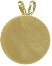Gold Round Pendant Plates - 18 Pack, Necklaces, Pendants, Bails