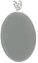 Silver Oval Pendant Plates - 8 Pack