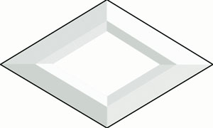 4 x 7 Diamond Double Bevel, Double Bevels