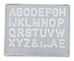 Alphabet Resin Mold, Supplies
