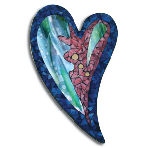 Swoopy Heart Wood Plaque, Wood Shapes